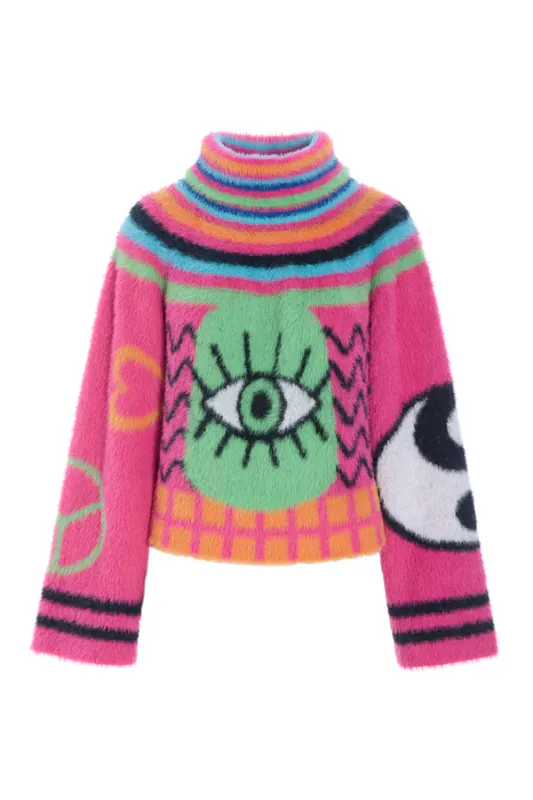 Kitti Knit Bluse - Green Eye