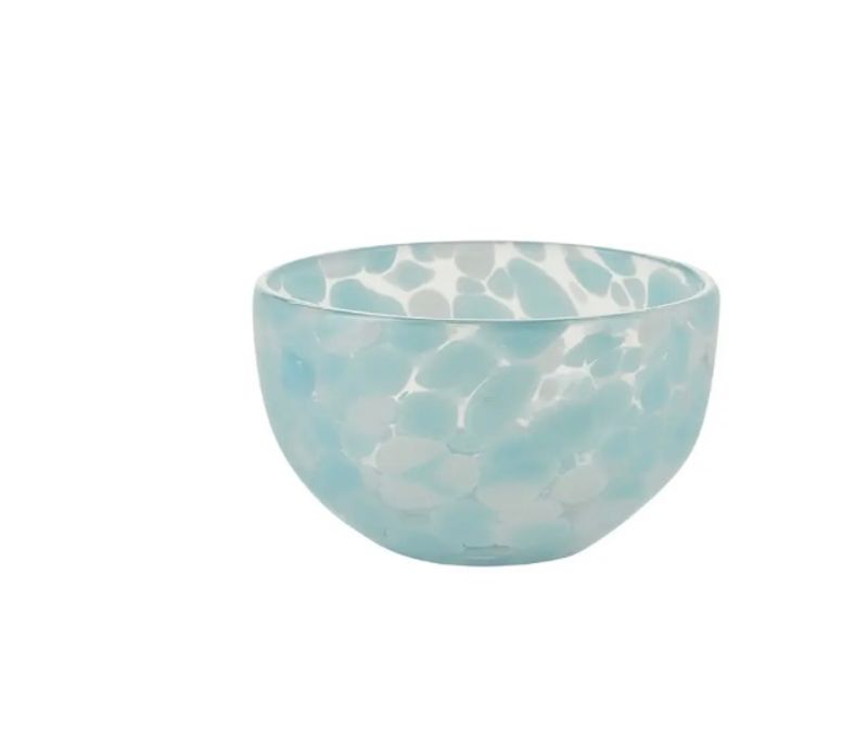 Dot light blue skål