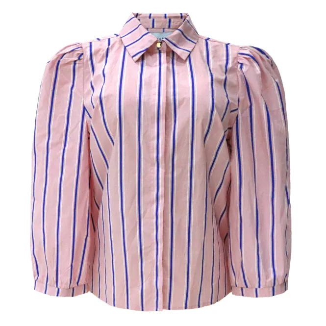 Hovedbilde Flora blouse rose blue strip