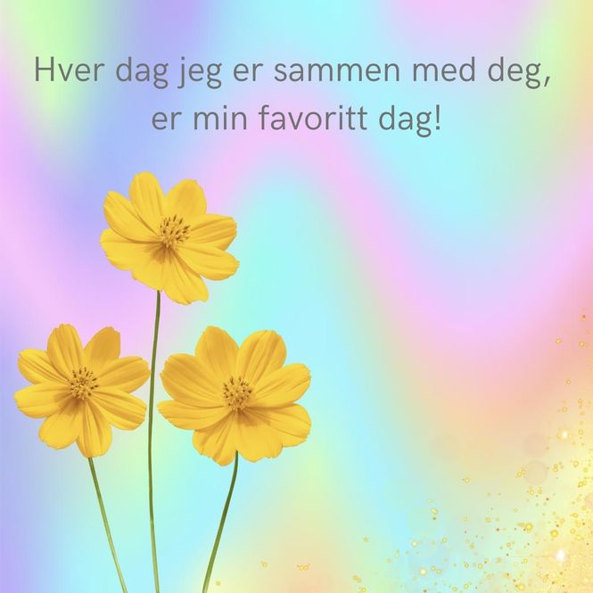 Hovedbilde Hver dag jeg er sammen med deg stort kort