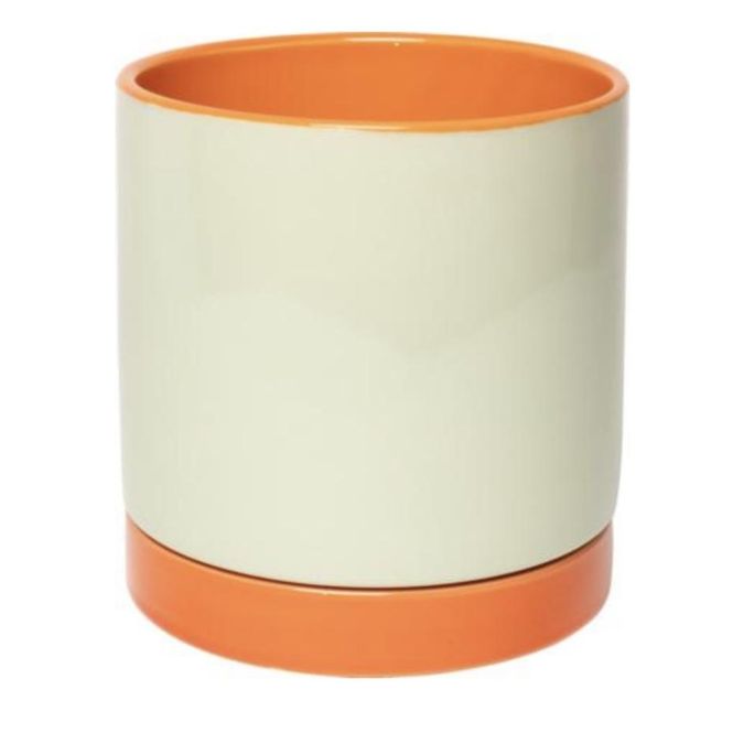 Hovedbilde Blomsterpotte stor mint orange