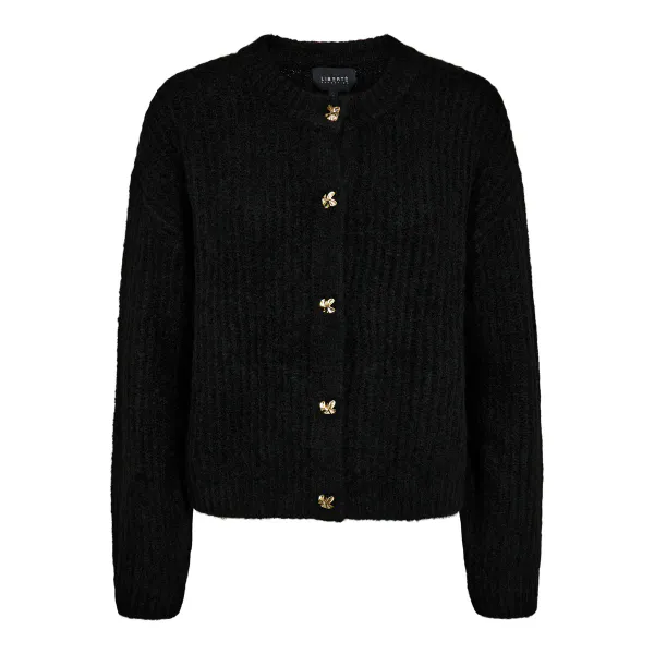 Hovedbilde FRO O-NECK CARDIGAN - BLACK