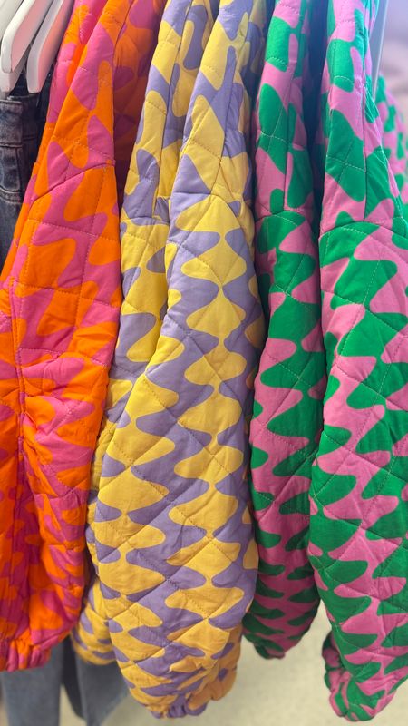Lilac yellow bomberjacket 