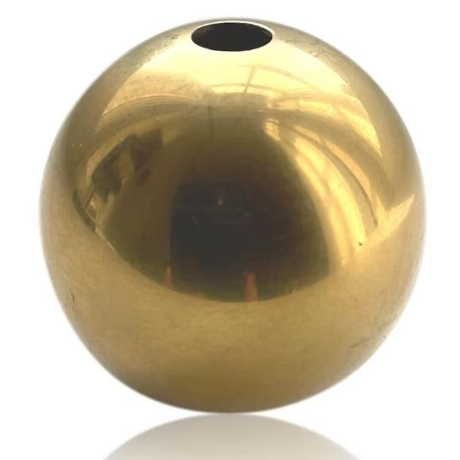 Hovedbilde stor gull kule 6 cm