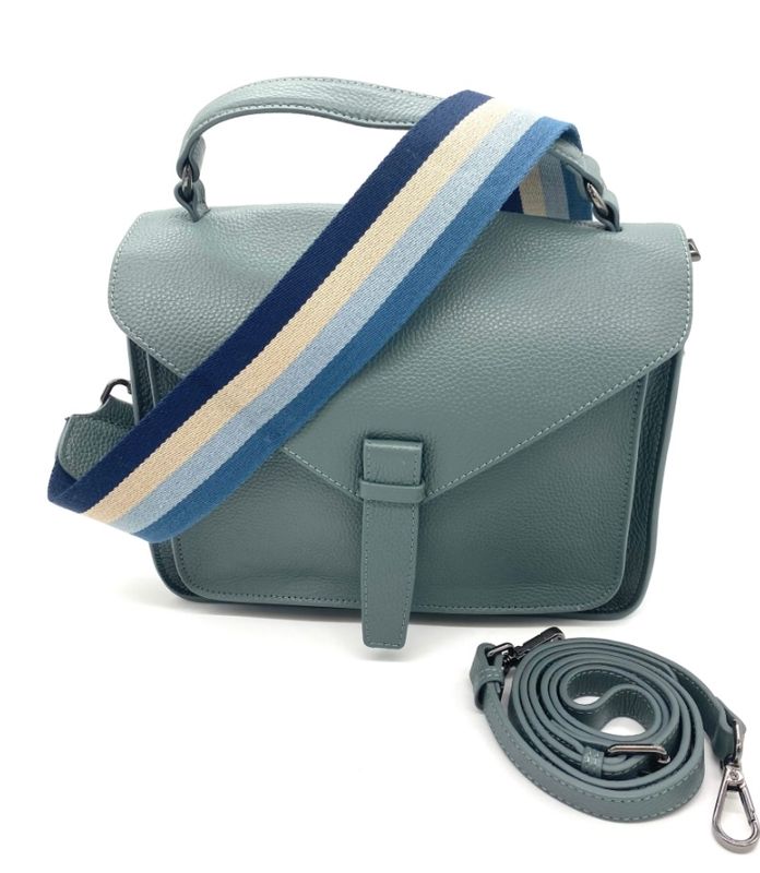 Bluegreen leather bag 