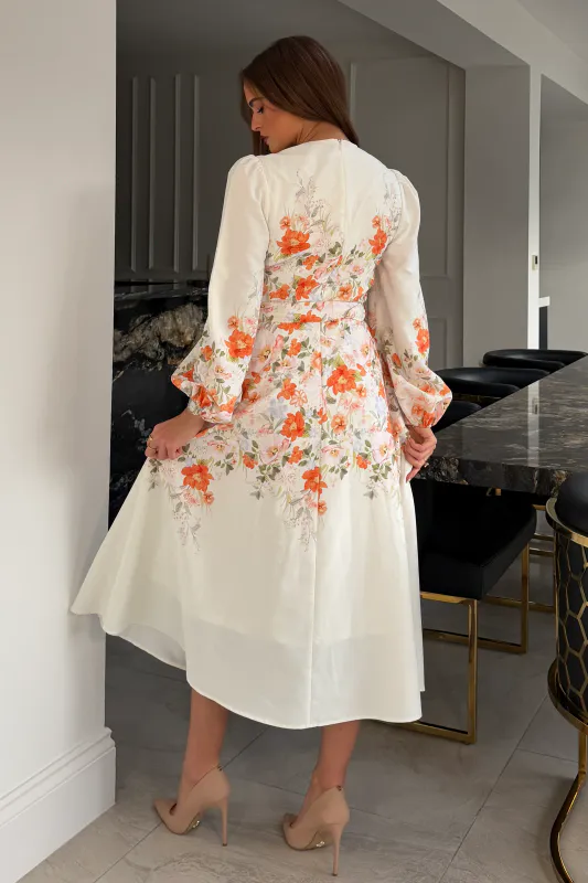 White  flower dress