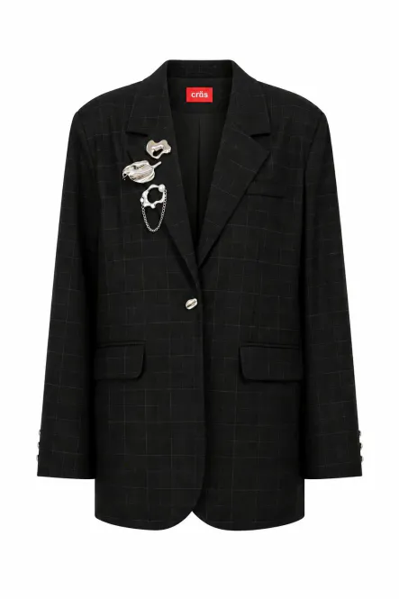 Hovedbilde Aishacras Blazer - Dark Grey Check