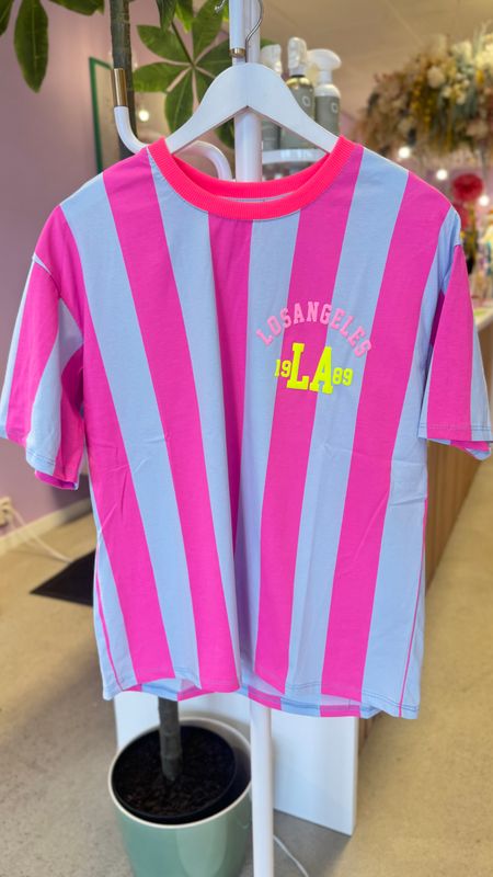 lilac fushia stripe shirt