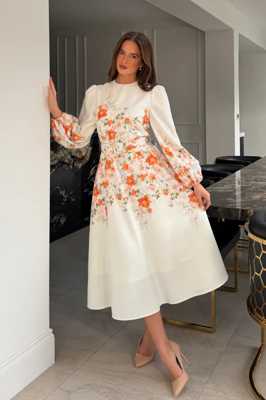 White  flower dress