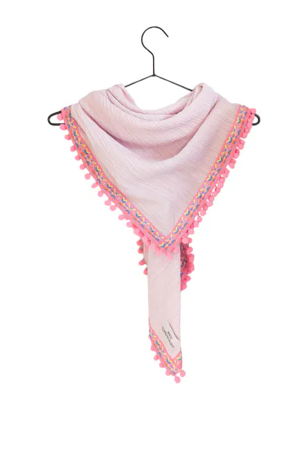 Hovedbilde Rosa pom pom skjerf 